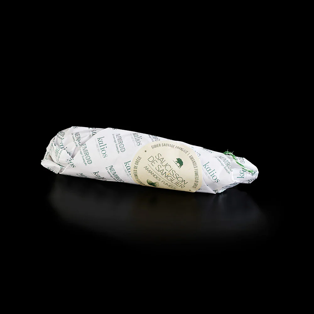 Saucisson de sanglier aux amandes fumées - 180g - Image 3