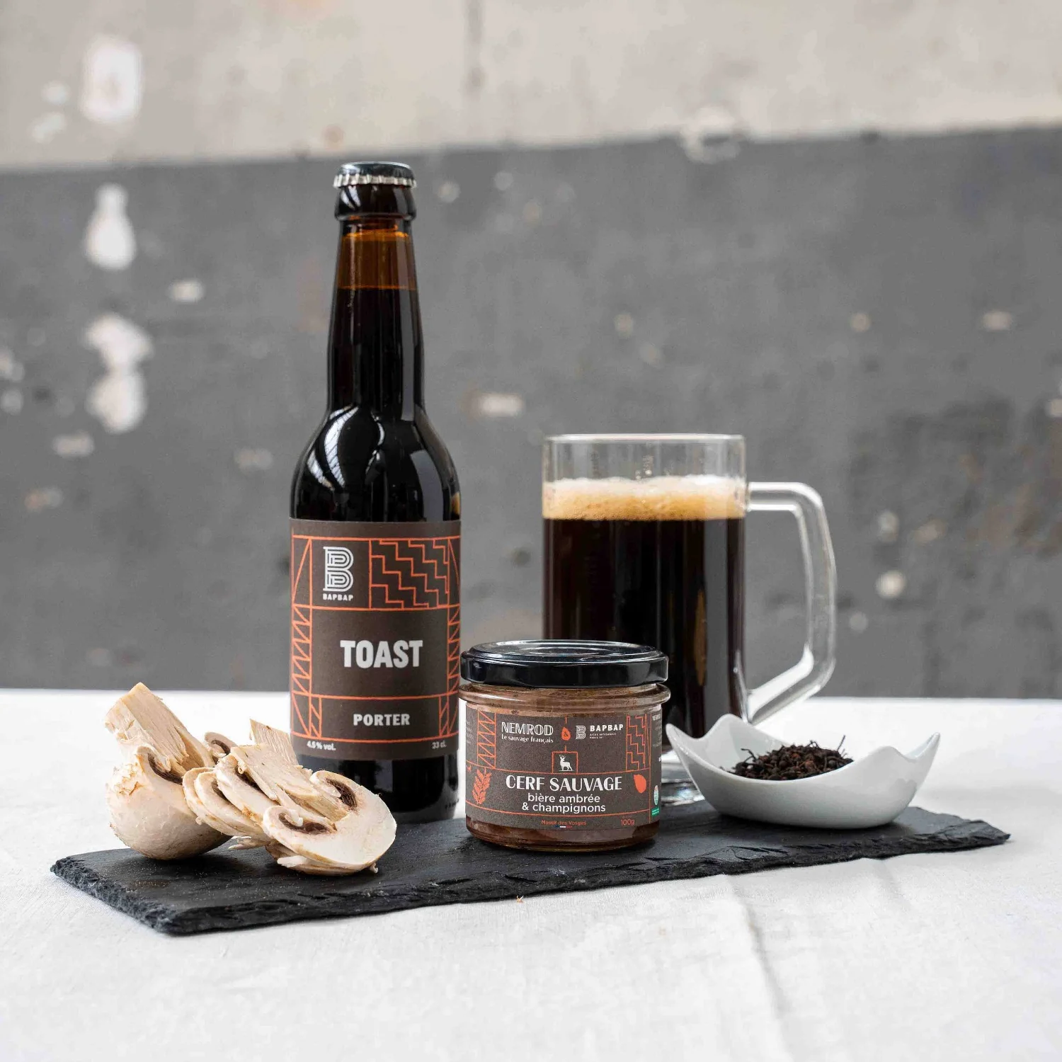 Grande Terrine de Cerf à la Bière Brune & aux Champignons de Paris (180g) - Image 2